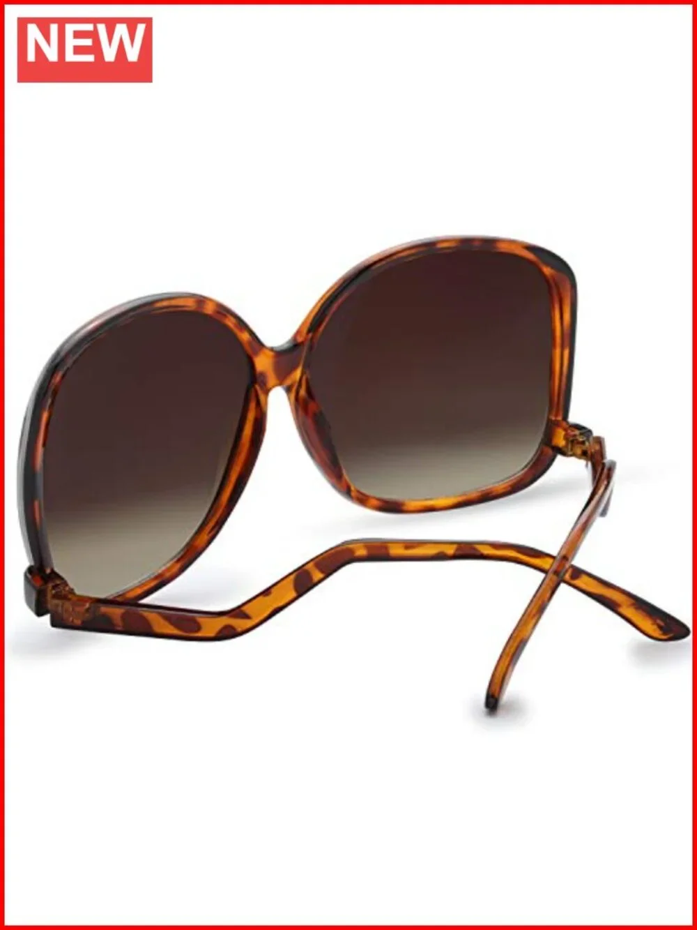 Oversized Jackie O Cat Eye Hybrid Sunglasses with UV Protection - Exquisite